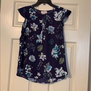 Loft size small petite blouse purple